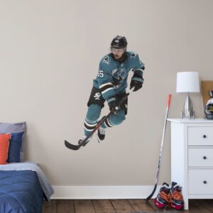 Erik Karlsson for San Jose Sharks - Officially Licensed NHL Removable Wall Decal Giant Athlete + 2 Decals (34"W x 49"H) by Fathe
