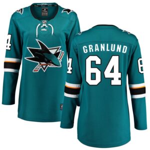 Mikael Granlund Women's Fanatics Branded Teal San Jose Sharks 2021/22 Home Breakaway Custom Jersey