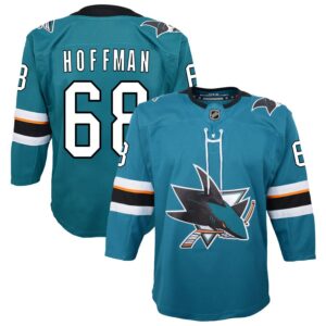 Mike Hoffman Youth Teal San Jose Sharks 2019/20 Home Premier Custom Jersey
