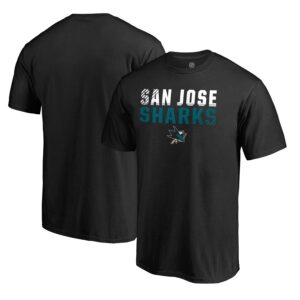Men's Fanatics Branded Black San Jose Sharks Iconic Collection Fade Out T-Shirt
