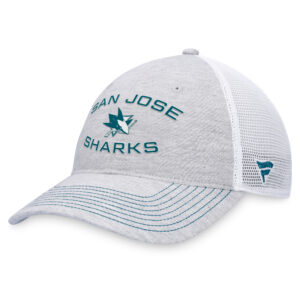 Men's Fanatics Branded Heather Gray San Jose Sharks Trucker Adjustable Hat